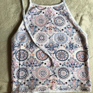 American Eagle High Neck Reversible Crop Tank